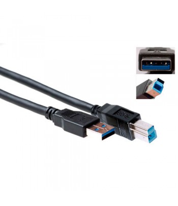 ACT 1m, USB 3.0 USB cable USB 3.2 Gen 1 (3.1 Gen 1) USB A USB B Black