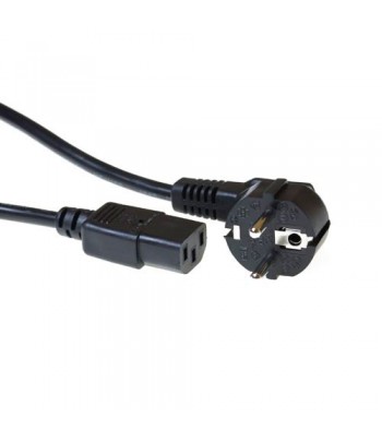 ACT 230V connection cable schuko male (angled) - C13 black230V connection cable schuko male (angled) - C13 black