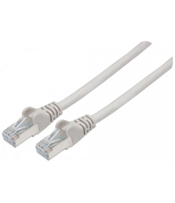 Intellinet Network Patch Cable, Cat6A, 10m, Grey, Copper, S/FTP, LSOH / LSZH, PVC, RJ45, Gold Plated Contacts, Snagless, Booted,