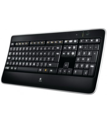 Logitech Wireless Illuminated K800 keyboard RF Wireless QWERTY Spanish Black