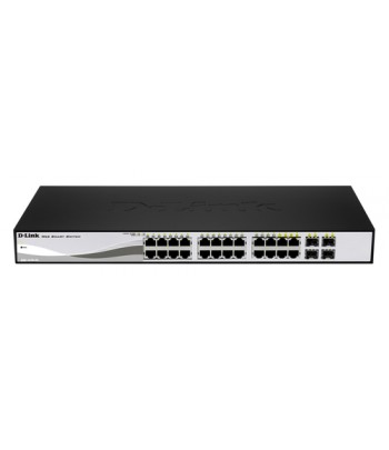 D-Link DGS-1210-24P netwerk-switch Managed L2 Gigabit Ethernet (10/100/1000) Power over Ethernet (PoE) Zwart