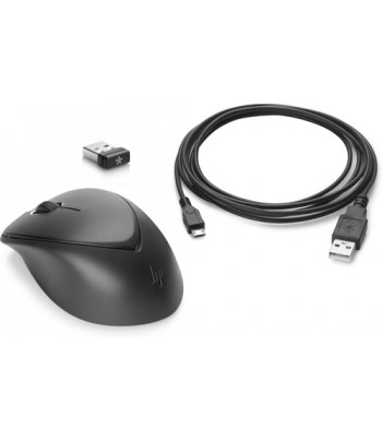 HP Wireless Premium Mouse RF Wireless Laser 1200DPI Ambidextrous Black mice